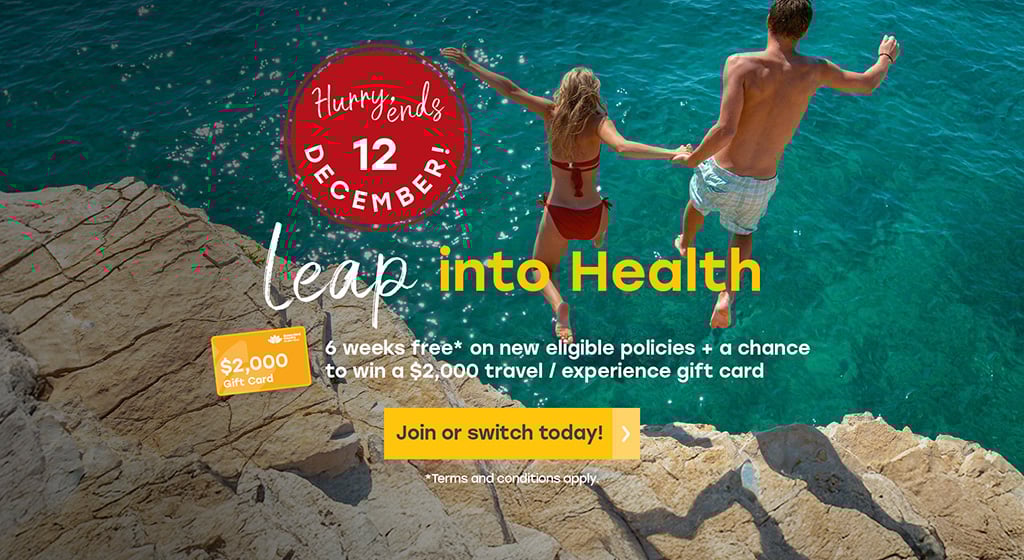 Leap into health banner