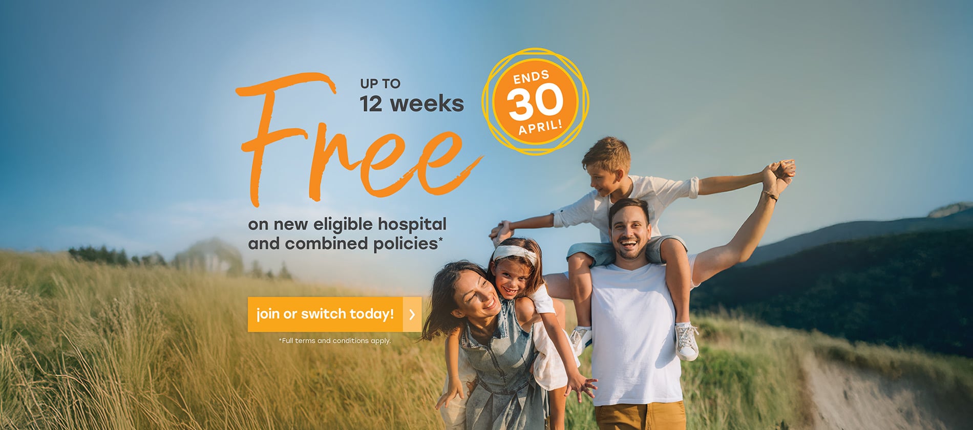 Up to 12 weeks free 